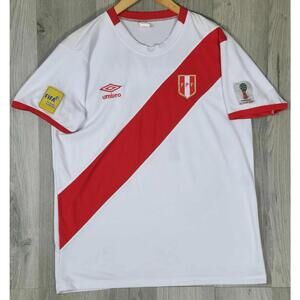 Peru National Team Umbro FIFA World Cup 2018 Farfan #10 Jersey XL #5